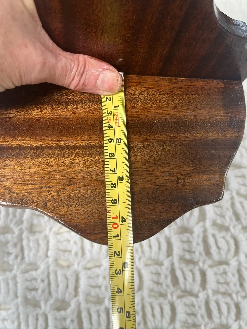 Vintage Wood Corbel Curio Shelf